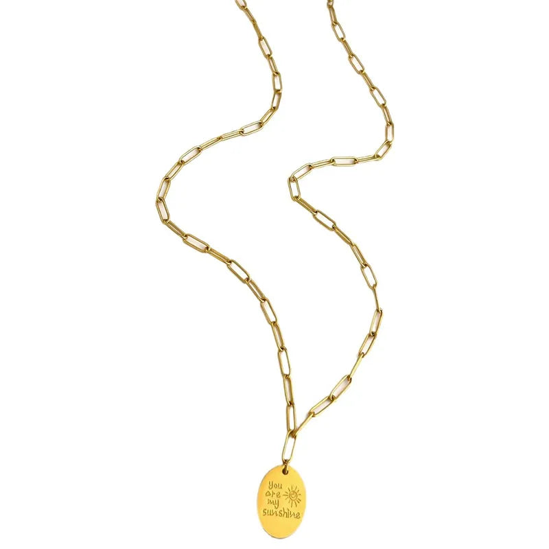 Letter Pendant Necklace