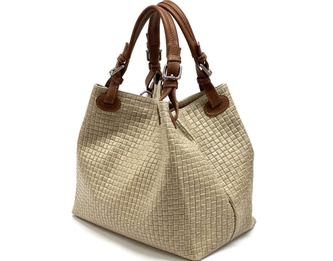 Taupe Soraya Leather Bag