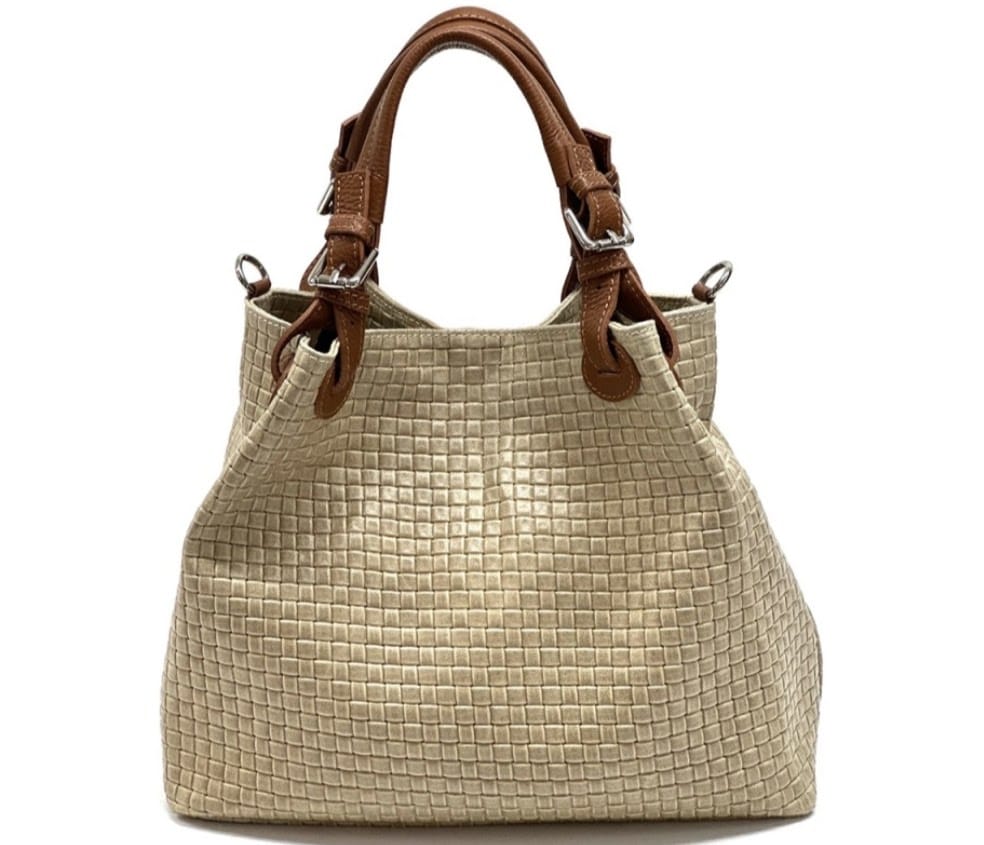 Taupe Soraya Leather Bag