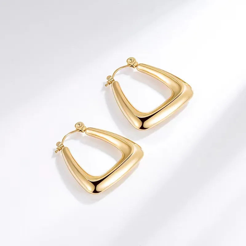 EverGlow 18K Gold PVD Stainless Steel Earrings