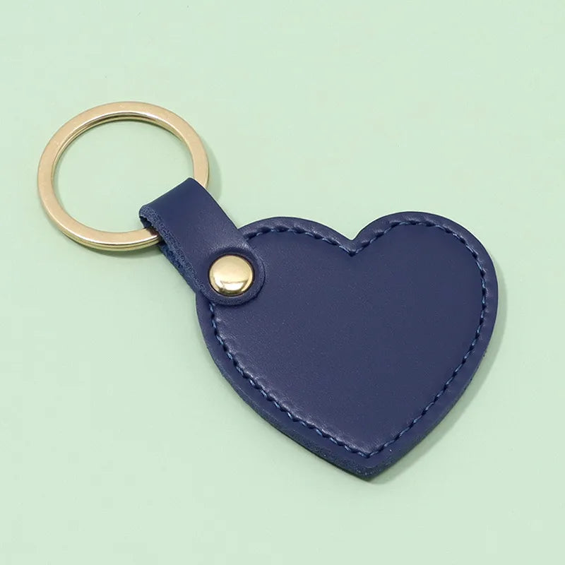 Cute Heart PU Leather Keychain & Bag Charm