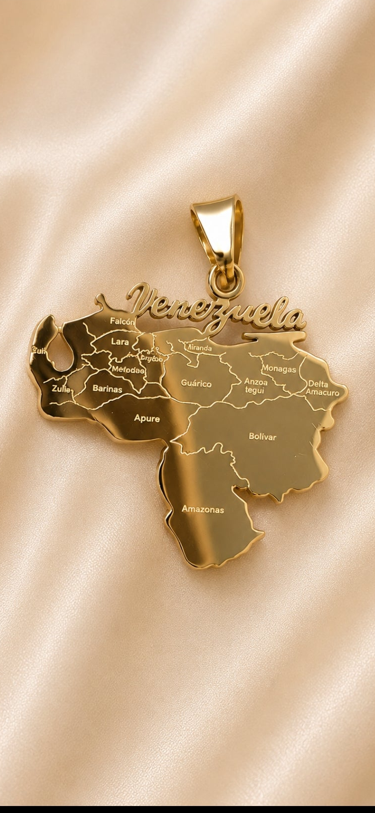 Venezuela in My Heart Necklace