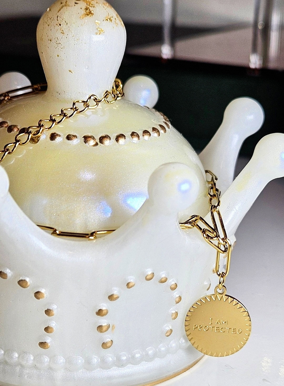 Modern Letter Circle 316L Stainless Steel Necklace