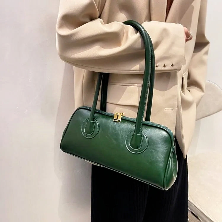 Square PU Leather Underarm Shoulder Bag