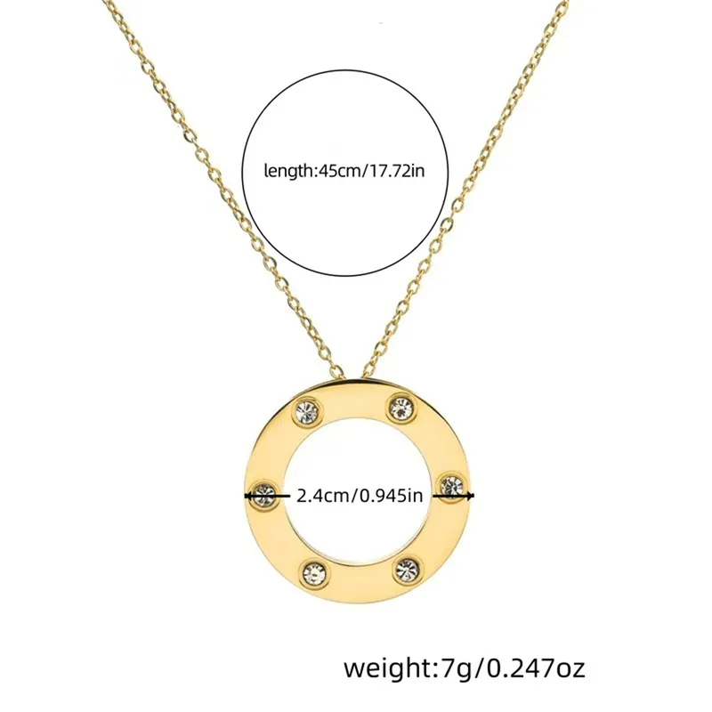Eternal Circle Pendant Necklace