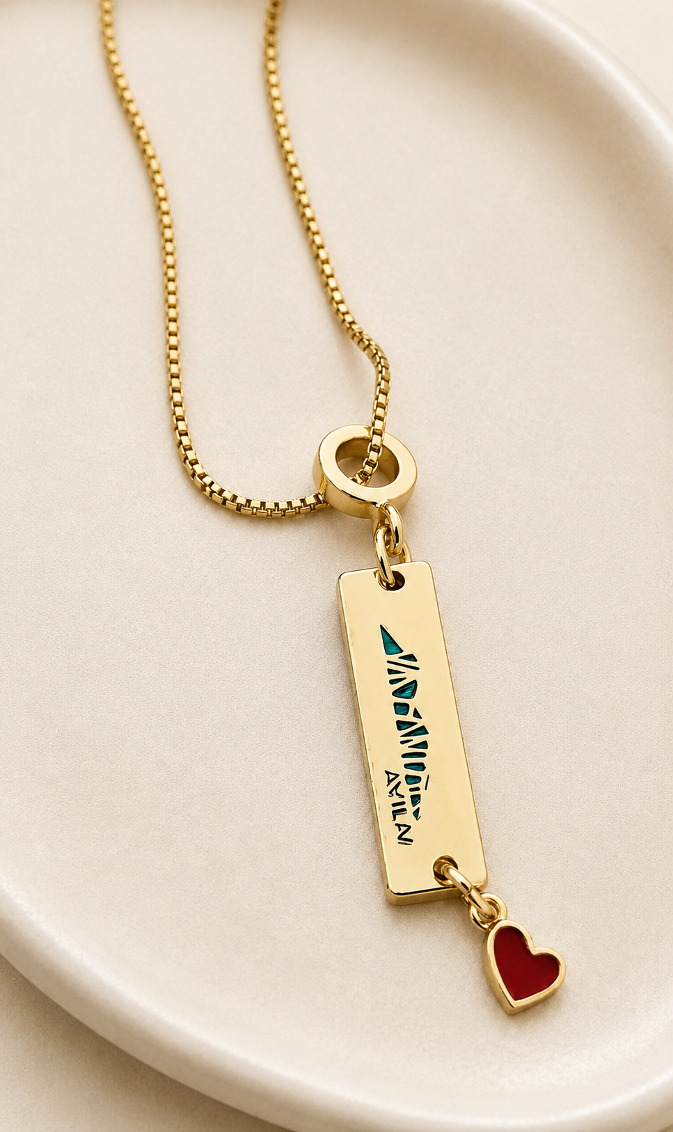 Ávila in My Heart Necklace.
