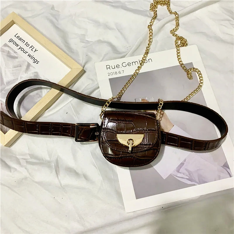 Vintage Square Fanny Pack